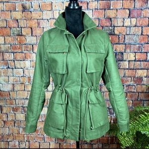 H&M Army Green Utility Cargo Jacket